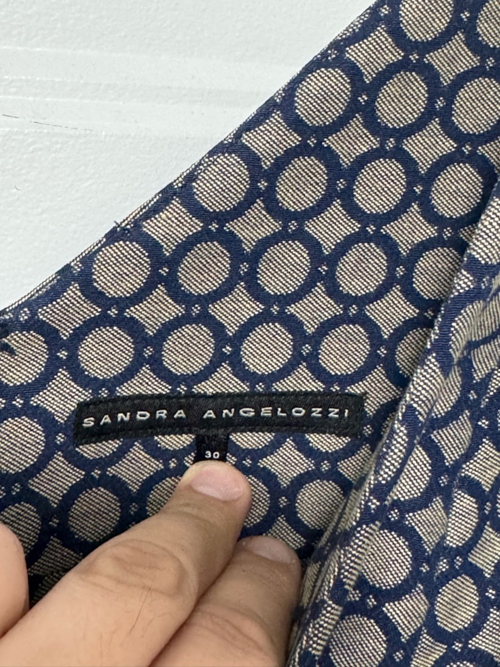085 SANDRA ANGELOZZI Women's Sleeveless Fit & Flare Dress, Sz 30 IT/ 0 US - Picture 5 of 7